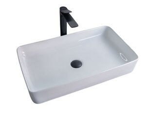 Изображение товара Раковина Gid Geometrico N9396 51140 60 см белая фаянс, накладная для ванной