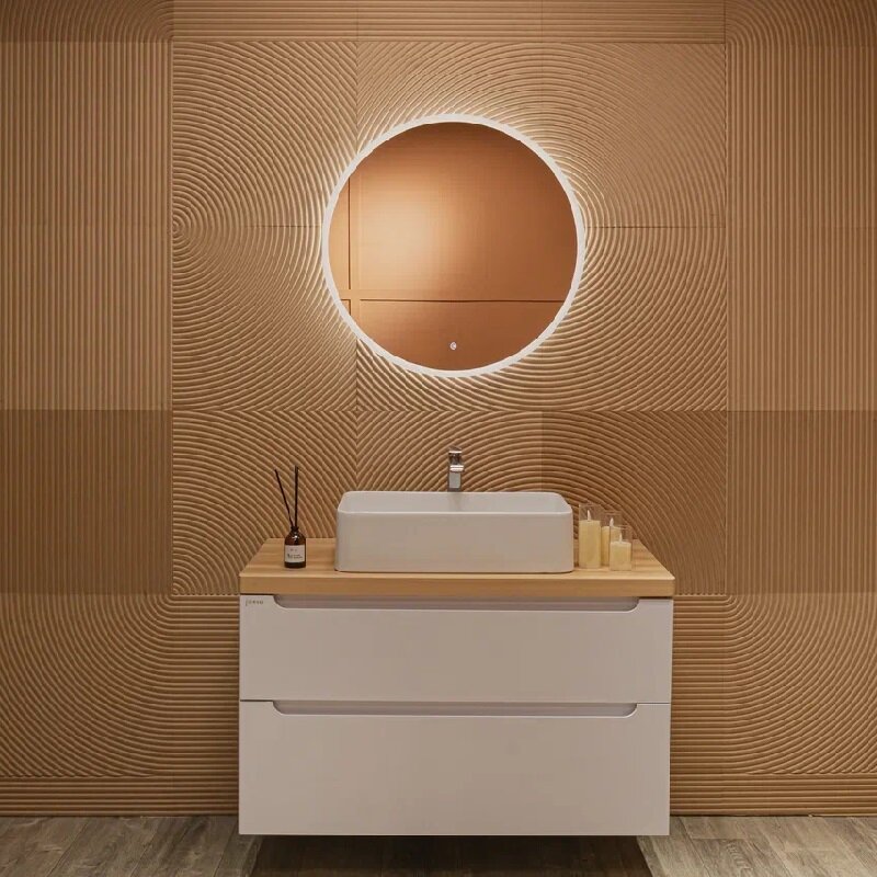 Изображение товара Зеркало Silver Mirrors Перла LED-00002984, 70 см, с LED-подсветкой, сенсором, TX-модулем Изображение товара Зеркало Silver Mirrors Перла LED-00002984, 70 см, с LED-подсветкой, сенсором, TX-модулем