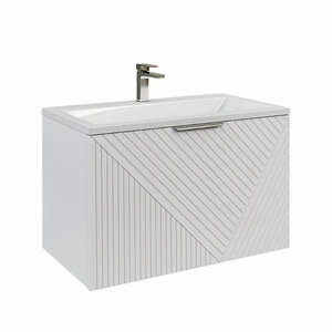 Изображение товара Тумба под раковину Grossman Блисс 107052, 70 см, подвесная, цвет белый матовый