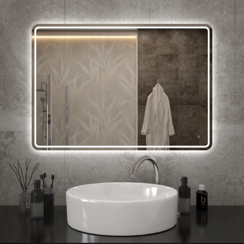 Изображение товара Зеркало Maretti Florenza FL1410070P34EL с LED подсветкой, сенсорным управлением, 100x70 см