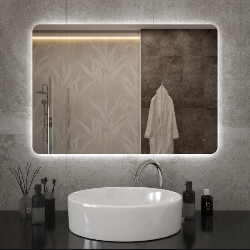 Изображение товара Зеркало Maretti Florenza FL1410070P16EL, 100 х 70 см, LED подсветка, сенсорный выключатель