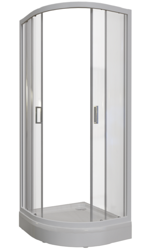 Изображение товара Душевой уголок Радомир Берген RD 1-03-1-0-0-3510 100x100 см четверть круга стекло прозрачное белый 