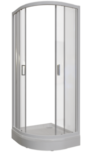 Изображение товара Душевой уголок Радомир Берген RD 1-03-1-0-0-3510, 100 x 100 см, стекло прозрачное, профиль белый