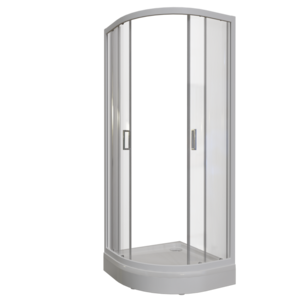 Изображение товара Душевой уголок Радомир Берген RD 1-03-1-0-0-3490 80x80 см, стекло прозрачное, профиль белый