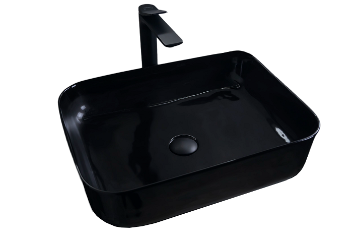 Изображение товара Раковина Gid Geometrico BL1304 53351, 50 см, фаянс, черная Изображение товара Раковина Gid Geometrico BL1304 53351, 50 см, фаянс, черная