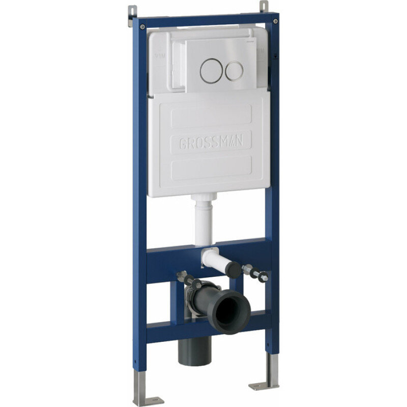 Изображение товара Инсталляция для унитаза Grossman Galaxy 97.01.000 с механической клавишей смыва
