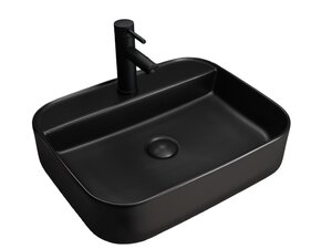 Изображение товара Раковина Gid Geometrico Bm9550 53364 50 см черная матовая фаянс