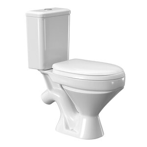 Изображение товара Унитаз-компакт Diwo Анапа DA0005, косой выпуск, сиденье стандарт, цвет белый  (отсутствует упаковка)