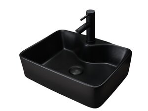 Изображение товара Раковина Gid Geometrico Bm9091 53373 48 см фаянс черная матовая накладная