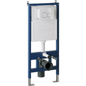 Изображение товара Комплект Grossman Cosmo 97.02.000: инсталляция для унитаза 900.K31.01.000, клавиша смыва белый глянцевый 700.K31.02.000.000