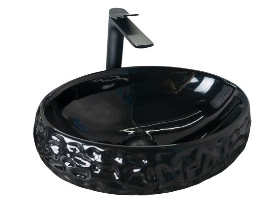 Изображение товара Раковина GiD Lago 9030bf 52232 Накладная овальная 48x34 см, черная Изображение товара Раковина GiD Lago 9030bf 52232 Накладная овальная 48x34 см, черная