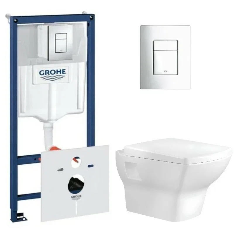 Изображение товара Инсталляция с унитазом Bien Dor GRH775DORVP1 с функцией биде, микролифт и хром клавиша