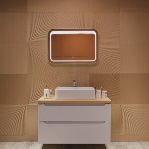 Изображение товара Зеркало с LED-подсветкой Silver Mirrors Пульсар 80х55 см белое