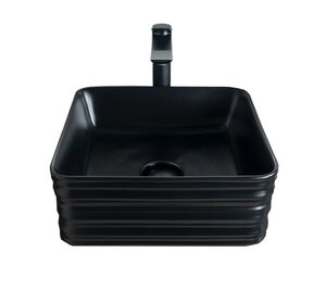 Изображение товара Раковина Gid Geometrico Bm965 53339 38 см черная матовая накладная испания