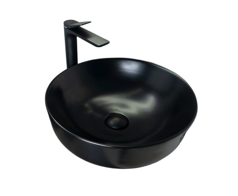 Изображение товара Раковина Gid Esfera Nc911 52224 41 см черный матовый для ванной комнате Изображение товара Раковина Gid Esfera Nc911 52224 41 см черный матовый для ванной комнате