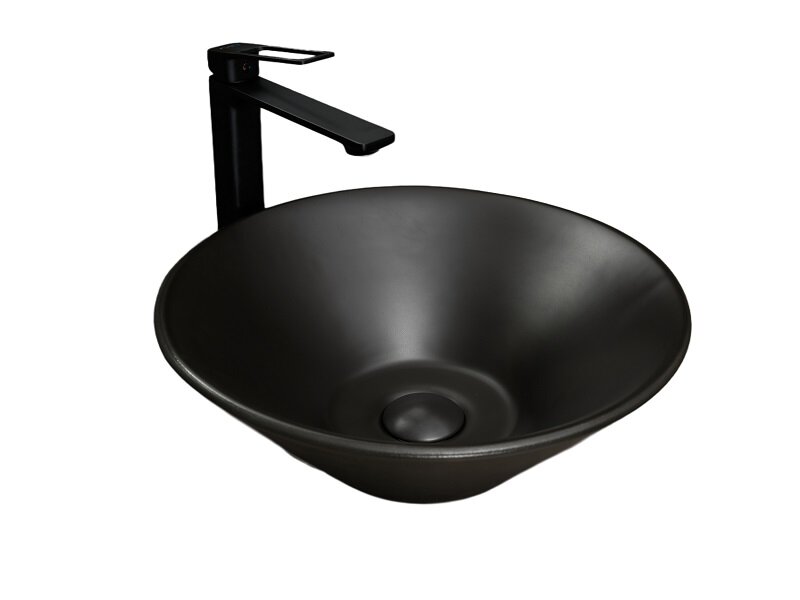 Изображение товара Раковина Gid Esfera N9102bg 53383, 42 см, фаянс, черный графит