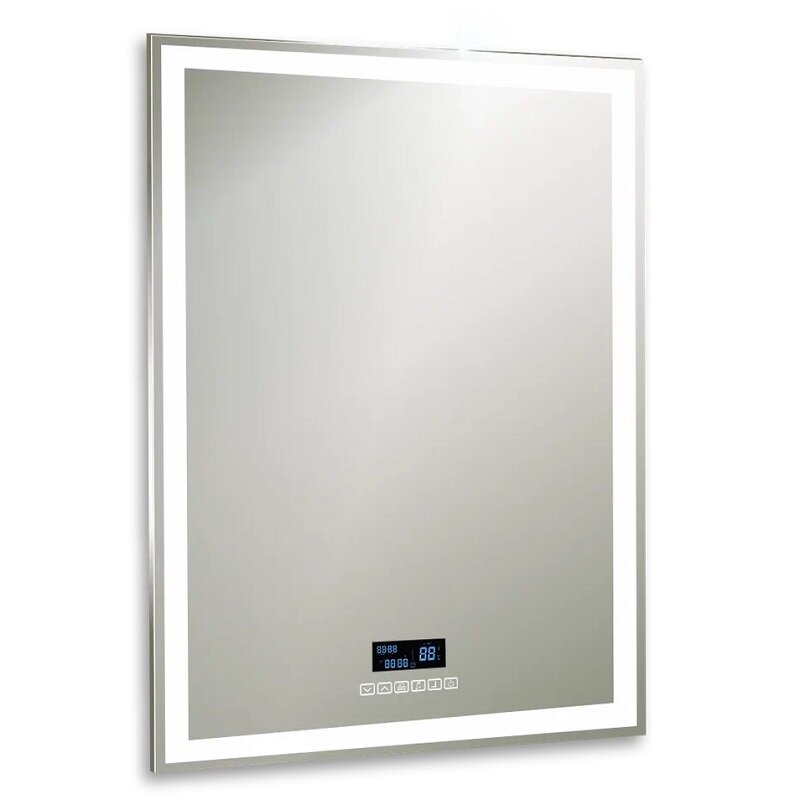 Изображение товара Зеркало Silver Mirrors Riga ФР-00001940, 60 х 80 см, с LED-подсветкой, сенсором, МФМ-модулем, подогревом