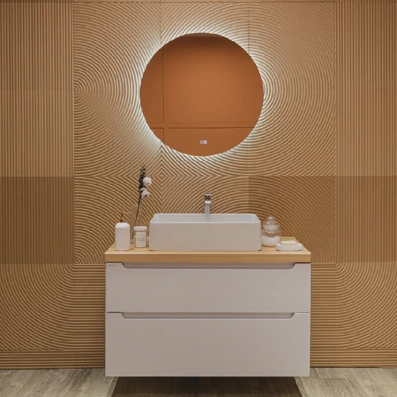 Изображение товара Зеркало Silver Mirrors Savanna Lite LED с подсветкой 60 см круглая, влагостойкое