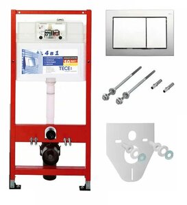 Изображение товара Инсталляция для унитаза TECEbase 9400406 с шумоизоляцией двухрежимный смыв