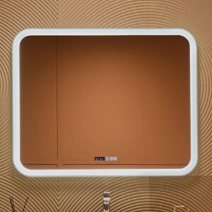 Изображение товара Зеркало Silver Mirrors Stiv LED с подсветкой, часами и Bluetooth, 100х80 см