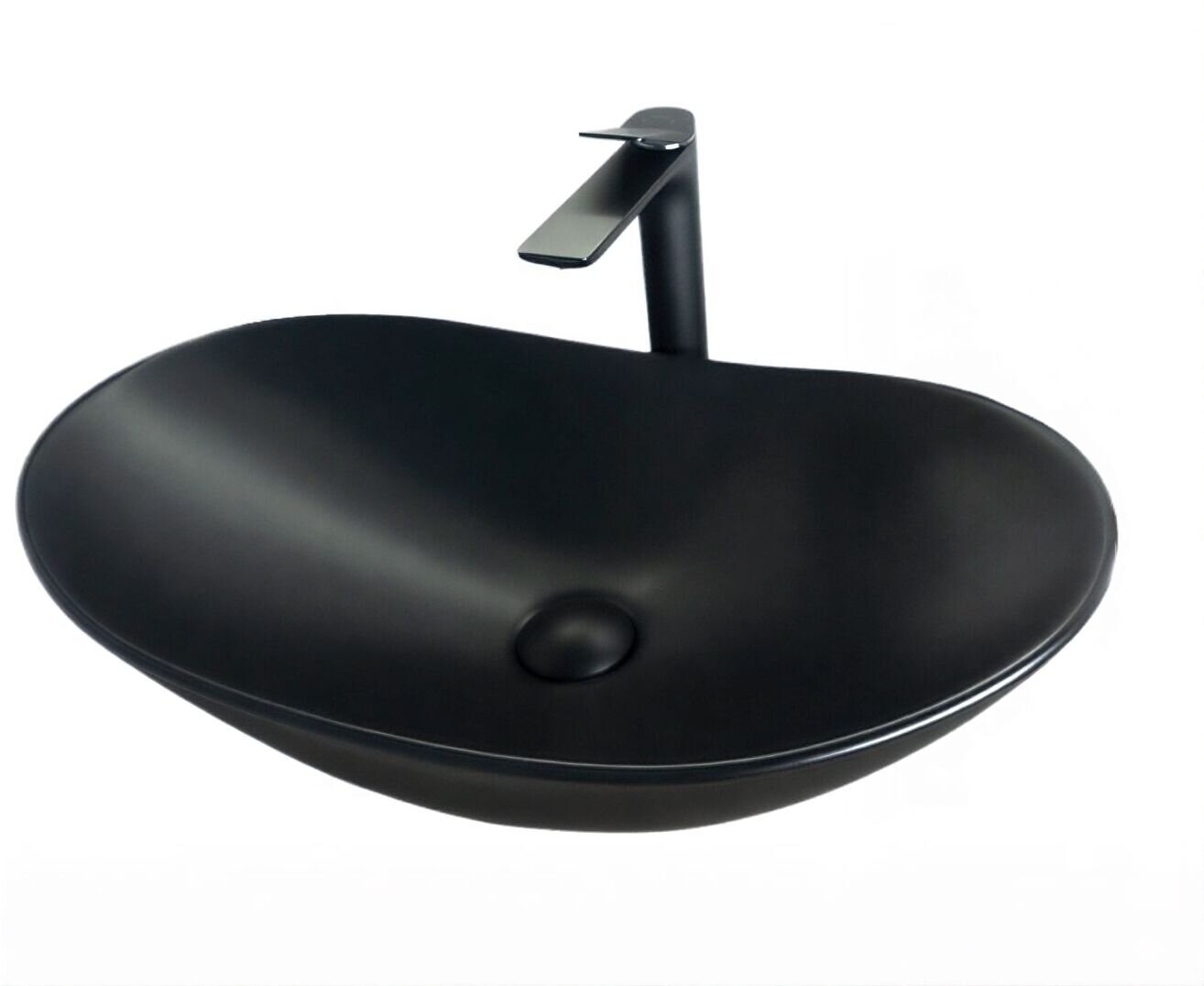 Изображение товара Раковина Gid Lago Bm9811 53337 61 см черный матовый фаянс Изображение товара Раковина Gid Lago Bm9811 53337 61 см черный матовый фаянс