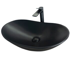 Изображение товара Раковина Gid Lago Bm9811 53337, 61 см, фаянс, черная матовая 