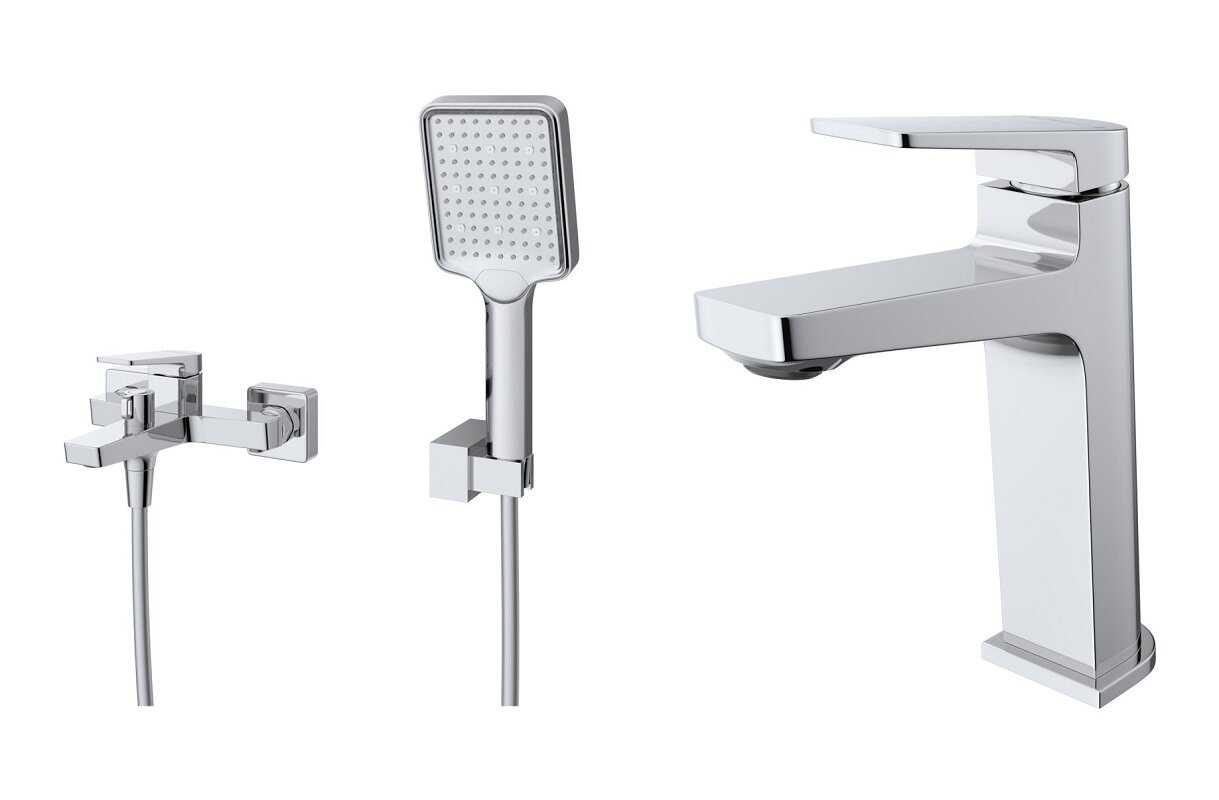 Изображение товара Комплект смесителей BelBagno ARDENTE-VASM/LVM-CRM в хроме