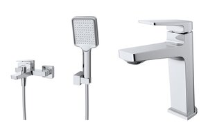 Изображение товара Комплект смесителей BelBagno ARDENTE-VASM/LVM-CRM в хроме