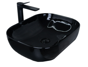 Изображение товара Раковина Gid Geometrico BL1302 53347, 50 см, фаянс, черная