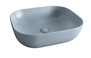 Изображение товара Раковина Gid Geometrico Gm1302 53336, 50 см, фаянс, серая матовая