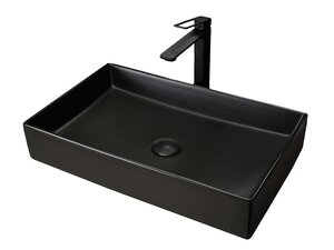 Изображение товара Раковина Gid Geometrico Bm9496 53363, 60 см, фаянс, черная матовая