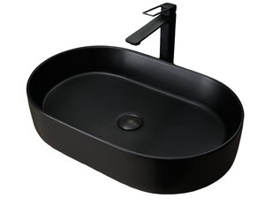 Изображение товара Раковина Gid Lago Bm1479 53354 61 см черный матовый фаянс накладная