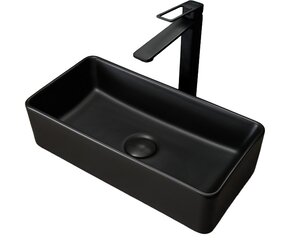 Изображение товара Раковина Gid Geometrico Bm1104 53359, 46 см, фаянс, черный матовый