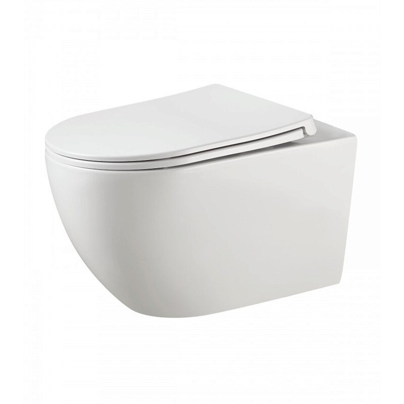 Изображение товара Унитаз подвесной Agger AT12150 безободковый с микролифтом и системой Торнадо