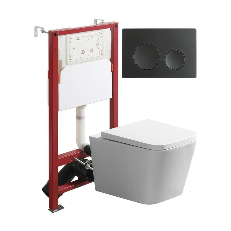 Изображение товара Инсталляция Agger ATI11150+APB144, с подвесным безободковым унитазом, сиденье микролифт, Tornado, клавиша черная Изображение товара Инсталляция Agger ATI11150+APB144, с подвесным безободковым унитазом, сиденье микролифт, Tornado, клавиша черная