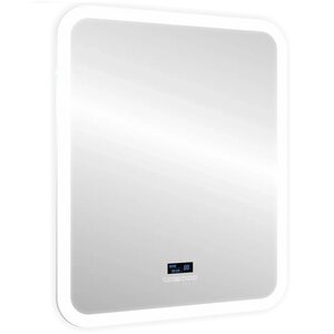 Изображение товара Зеркало Silver Mirrors Stiv LED-00002371, 80 х 100 см, с LED-подсветка, сенсор, МФМ-модуль, двойной подогрев