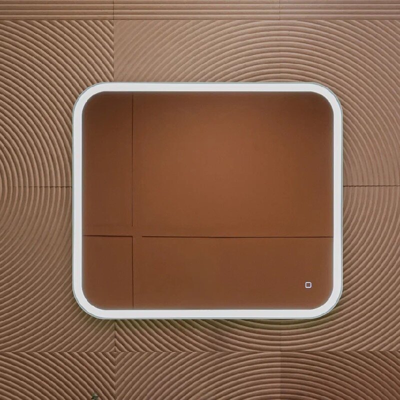 Изображение товара Зеркало Silver Mirrors Stiv LED-00002907, 80 х 70 см, с LED-подсветка, сенсор, горизонтальная и вертикальная установка