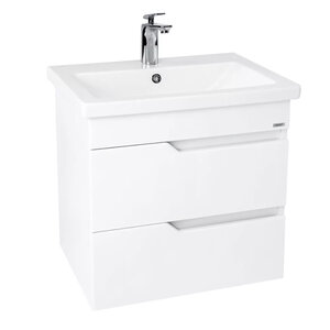 Изображение товара Тумба под раковину Viant Куба VKUB60CO-T2YP 60 см подвесная белая