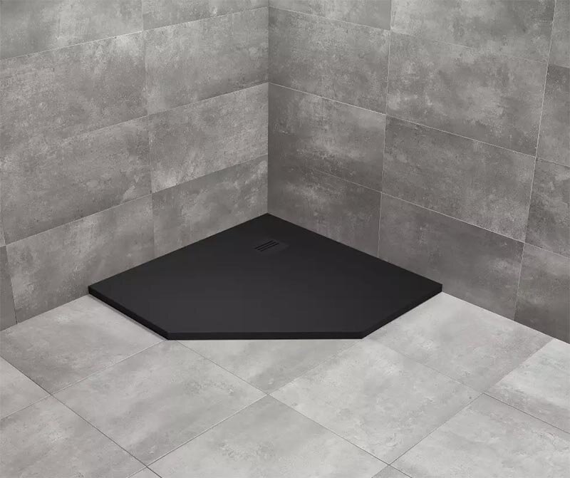 Изображение товара Поддон для душа Radaway Kyntos HKPT9090-54, 90 x 90 см, искусственный камень, пятиугольный, черный Изображение товара Поддон для душа Radaway Kyntos HKPT9090-54, 90 x 90 см, искусственный камень, пятиугольный, черный