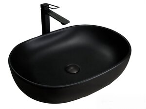 Изображение товара Раковина Gid Lago Bm9026a 53369, 60 см, фаянс, черная матовая