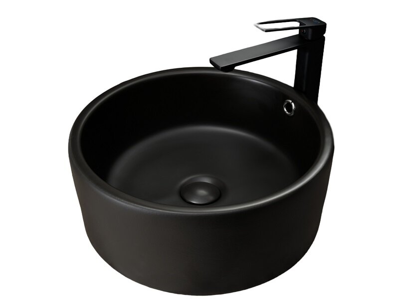 Изображение товара Раковина Gid Esfera N9130bg 53382, 41 см, фаянс, черный графит