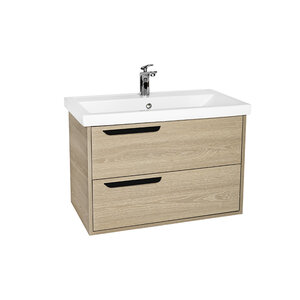 Изображение товара Тумба под раковину Viant Кельн VKEL80FOSD-T2YP, 80 см, светлое дерево, подвесная