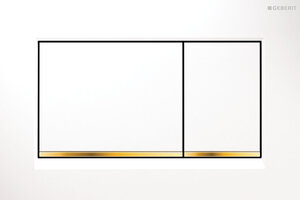 Изображение товара Клавиша Geberit Omega Type 30 115.080.KK.1, белая, золото