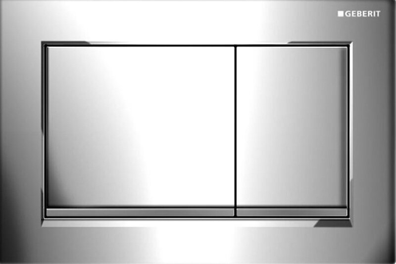 Изображение товара Клавиша смыва Geberit Omega 20, 115.080.KH.1, механическая, глянцевый/матовый хром
