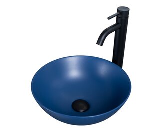 Изображение товара Раковина Gid Esfera 9081bum 53401 фаянс 36 см синяя матовая