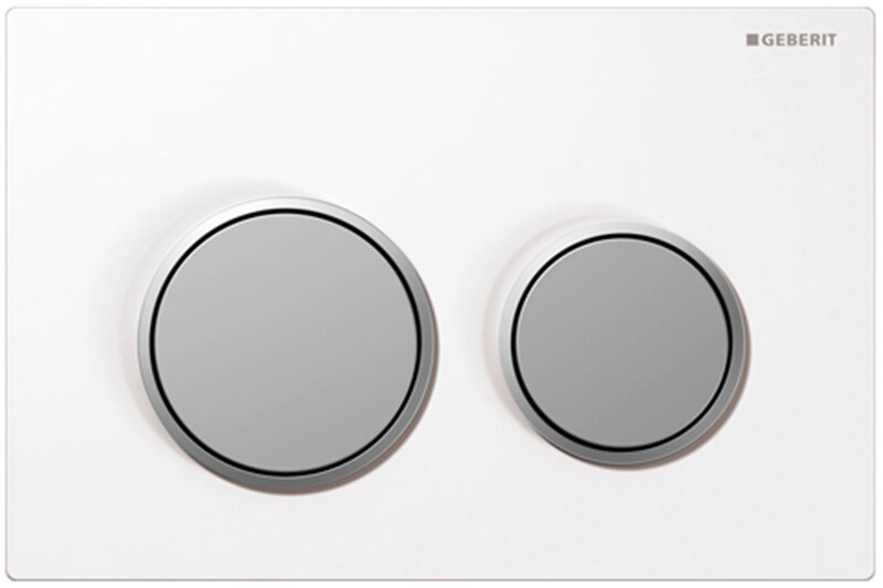 Изображение товара Кнопка управления смывом Geberit Omega Type 20 115.085.KL.1 хром матовая