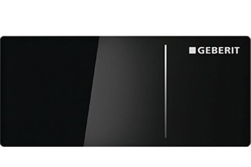 Изображение товара Унитаз Geberit Omega Type 70 115. 084. SJ. 1 - двойной смыв, черный, стекло/алюминий