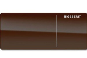 Изображение товара Клавиша Geberit Omega Type 70 115.084.SQ.1 для унитаза, двойной смыв, стекло/алюминий, цвет умбра