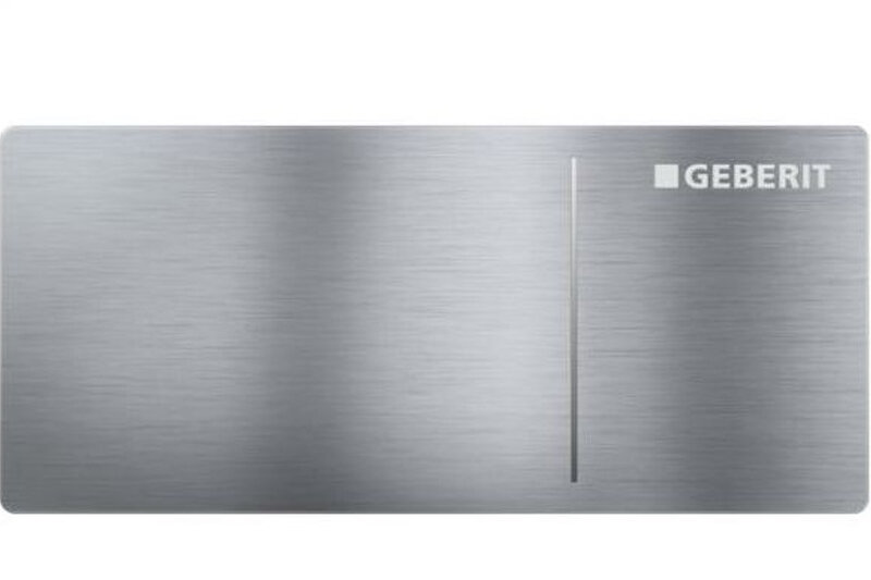 Изображение товара Клавиша Geberit Omega Type 70 115.084.FW.1 для унитаза, двойной смыв, алюминий, цвет нержавеющая сталь