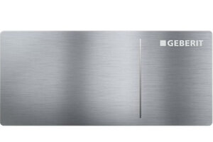 Изображение товара Клавиша Geberit Omega Type 70 115.083.FW.1 для унитаза, двойной смыв, алюминий, цвет нержавеющая сталь